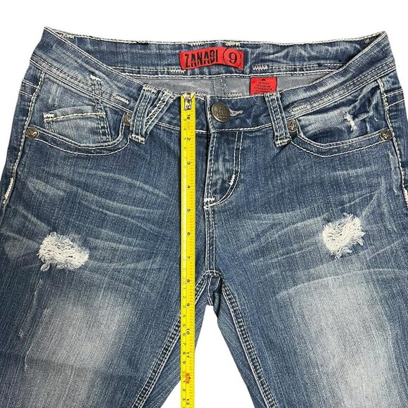 super cute distressed and embroidered y2k capri pants - Picture 5 of 8